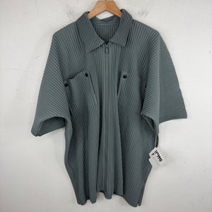Issey Miyake Pleated Cargo Zip Shirt