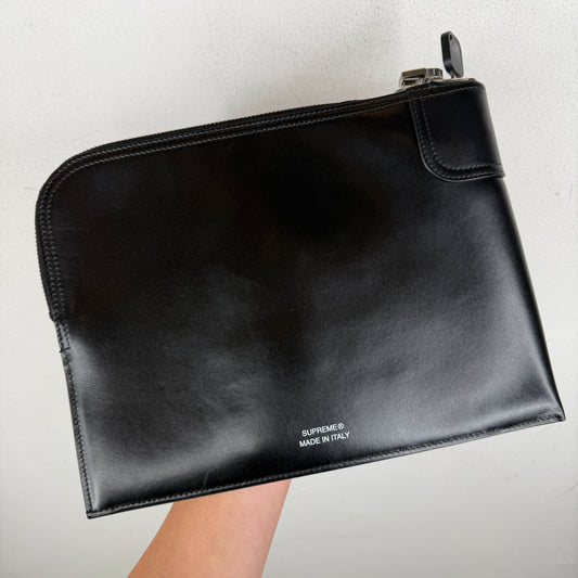 Supreme Black Rifkin Safety Clutch Bag