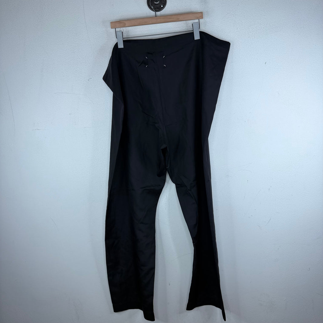 Margiela Thin Black Waist Tie Trousers