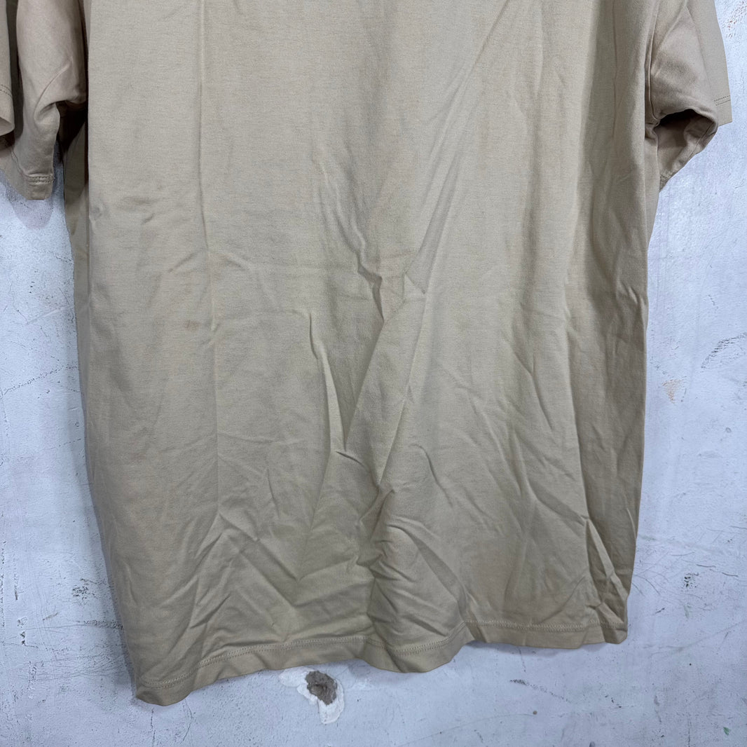 Celine Beige Logo T-Shirt