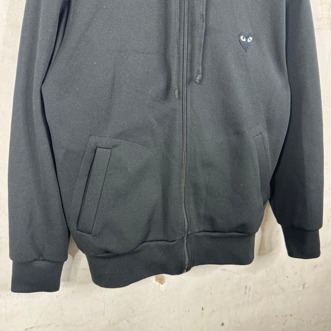 Comme Des Garcons Play Zip Up Hoodie