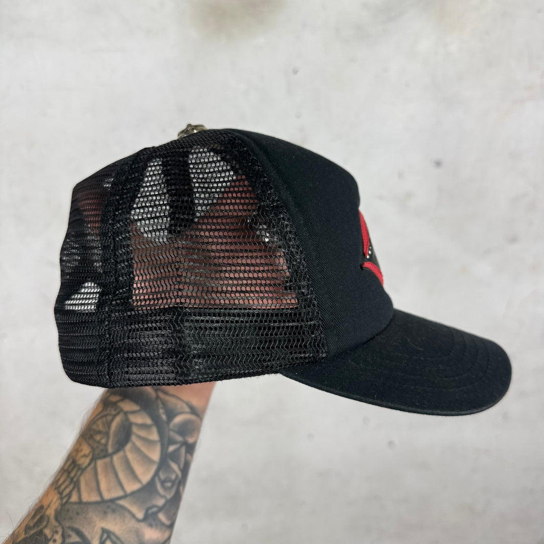 Chrome Hearts Chomper Leather Patch Hat