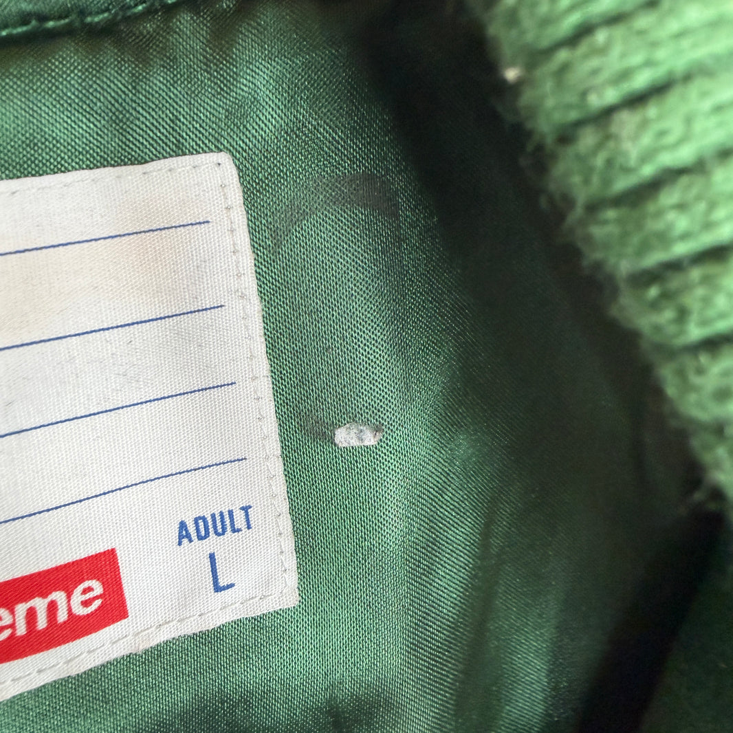 Supreme Green Jaime Reed It's All Bollocks Varsity Jacket