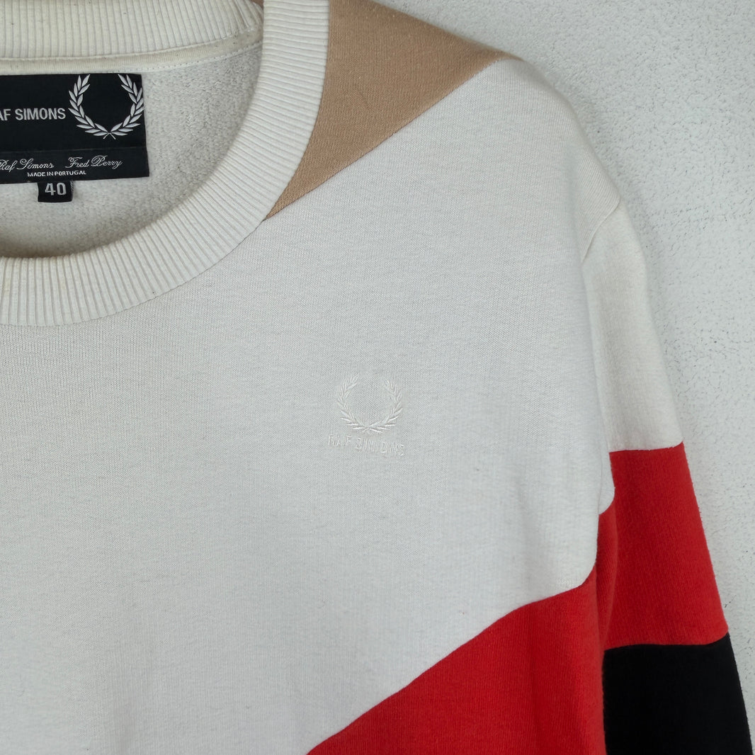 Raf Simons Fred Perry Color Blocked Crewneck