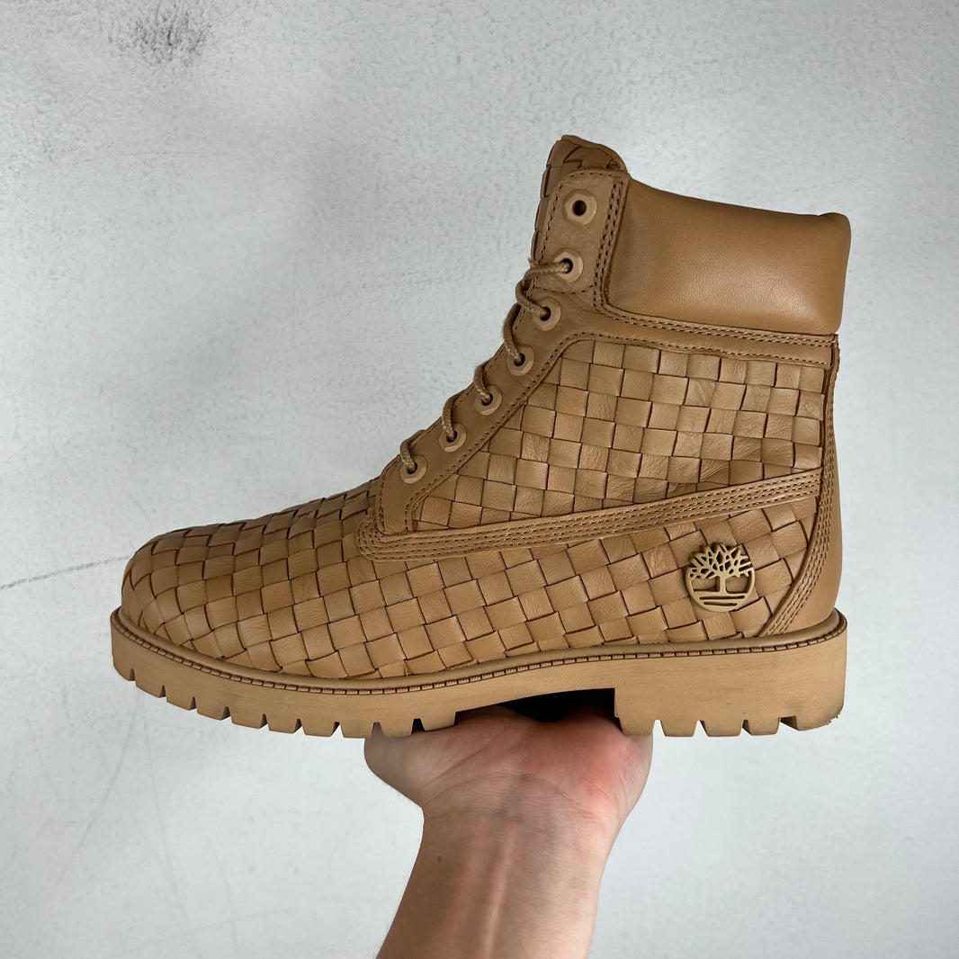 Timberland Beige Premium Quilted 6 Inch Boots