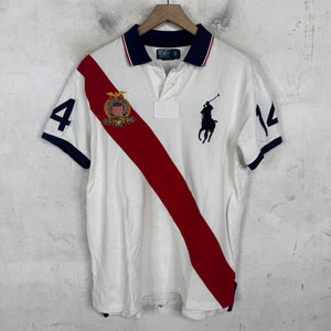 Ralph Lauren Diagnal USA Crest Pony Polo