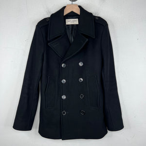 Saint Laurent Button Up Wool Coat