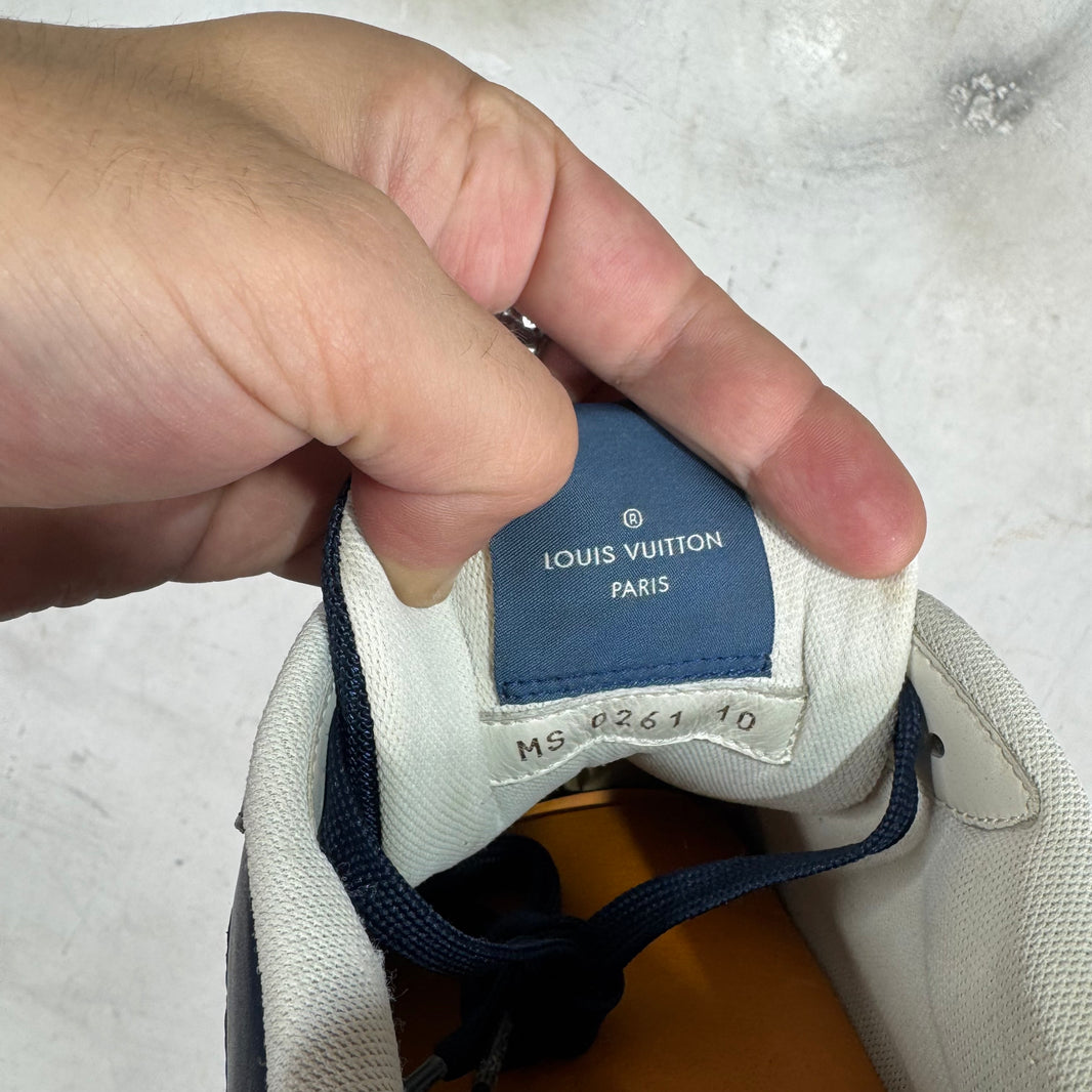 Louis Vuitton Navy Strap Pop-Up Trainers