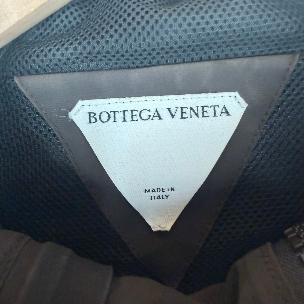 Bottega Veneta Twin Zipper Brown Nylon Jacket