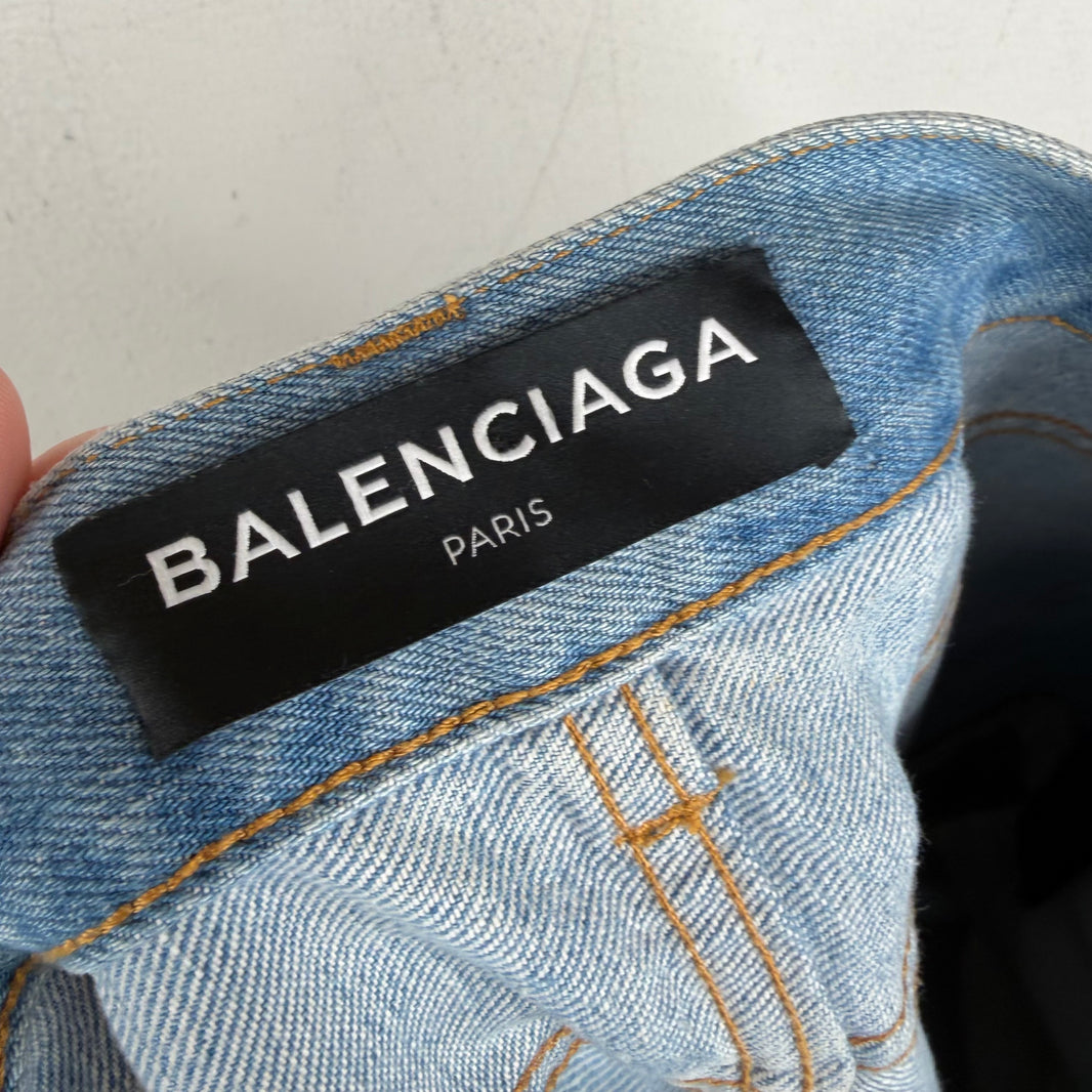 Balenciaga 3 Way Blue Khaki Convertible Pants