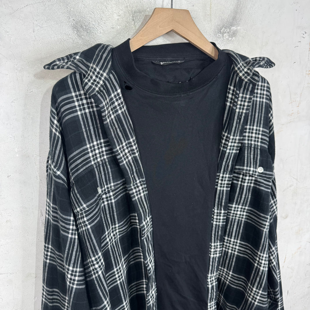 Balenciaga Trompe Flannel Shirt