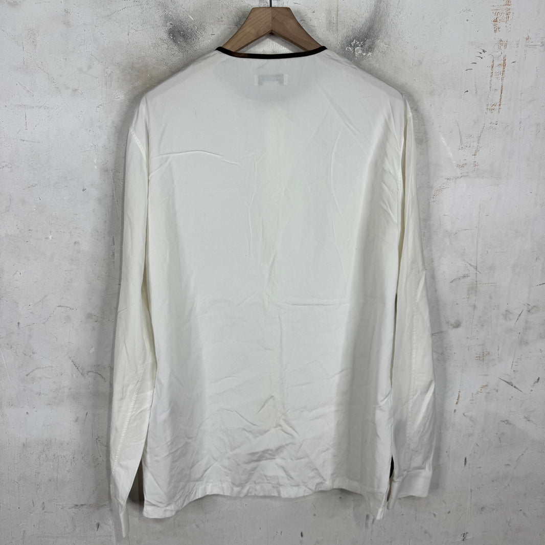 Balenciaga Collarless Bleached L/S Shirt