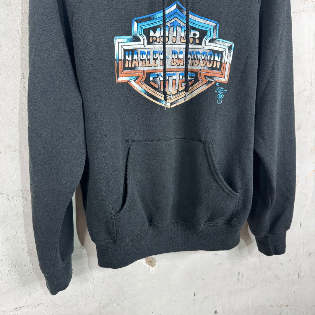 Vintage Harley Davidson 3D Shield Hoodie