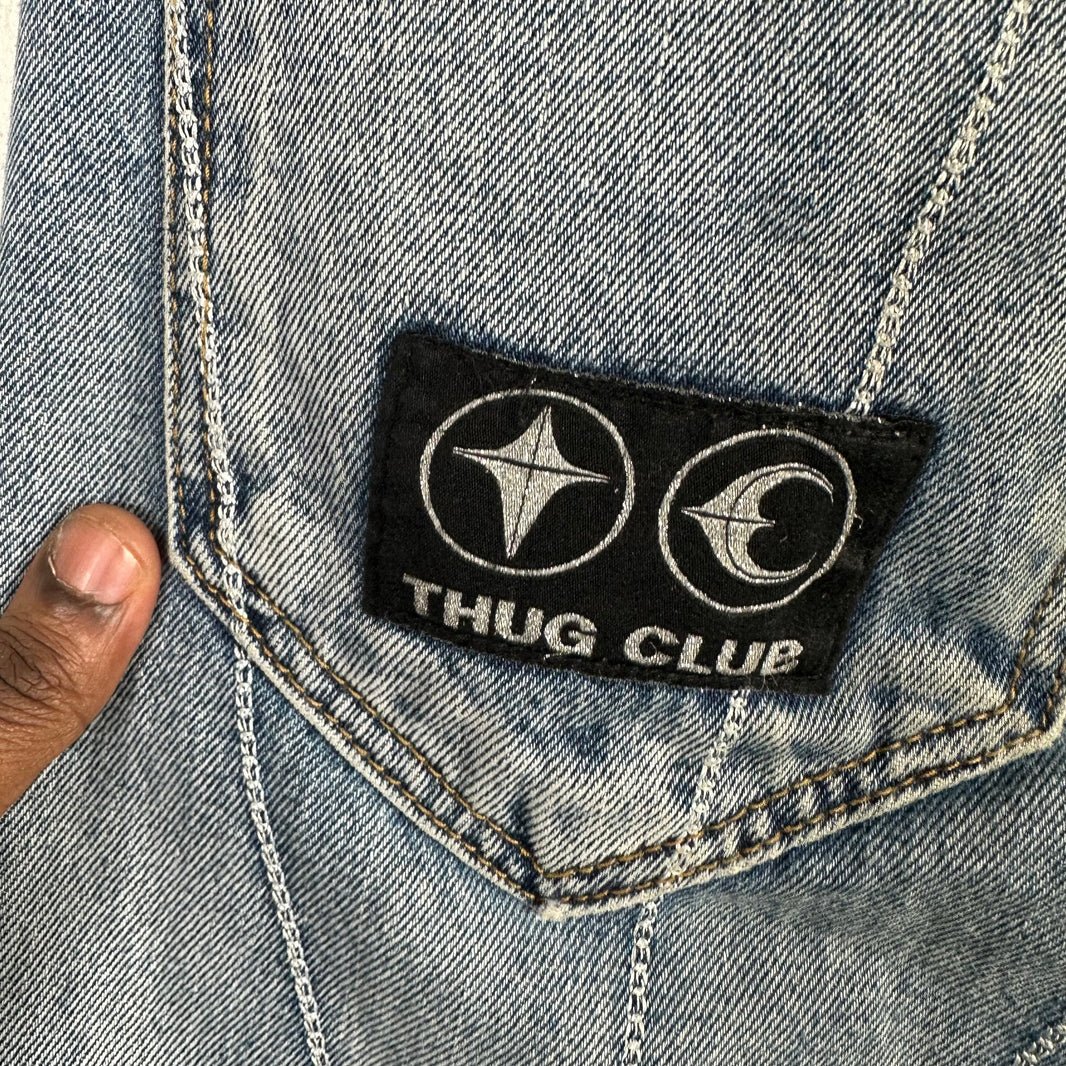 Thug Club Blue Chain Stitch Denim Jeans