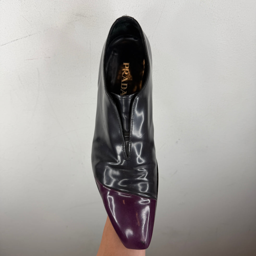 Prada Purple Toe Loafers