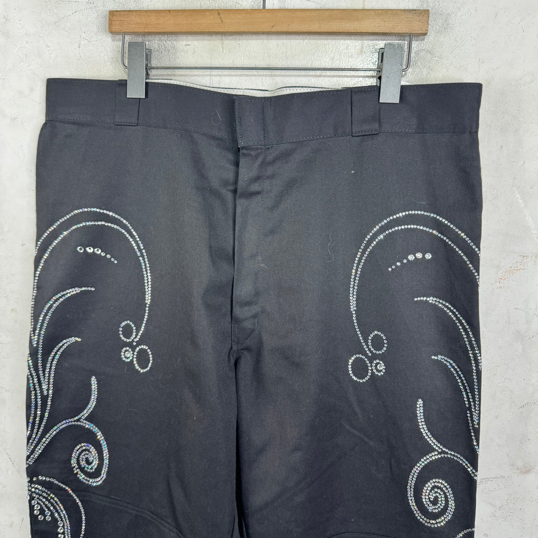 Endless Denim Sample Dickies Rhinestone Work Pants