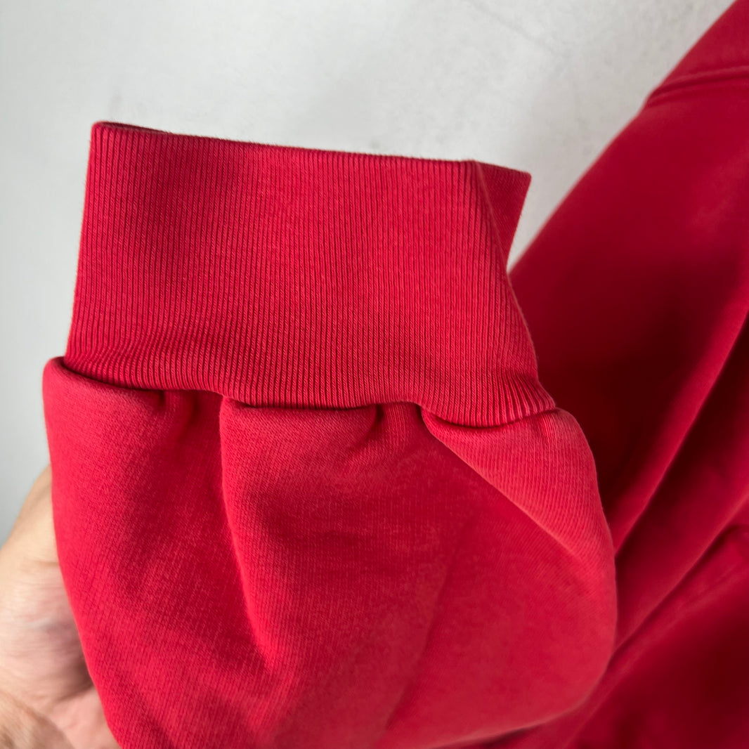 Balenciaga Sample Red Vogue Zip Up Hoodie