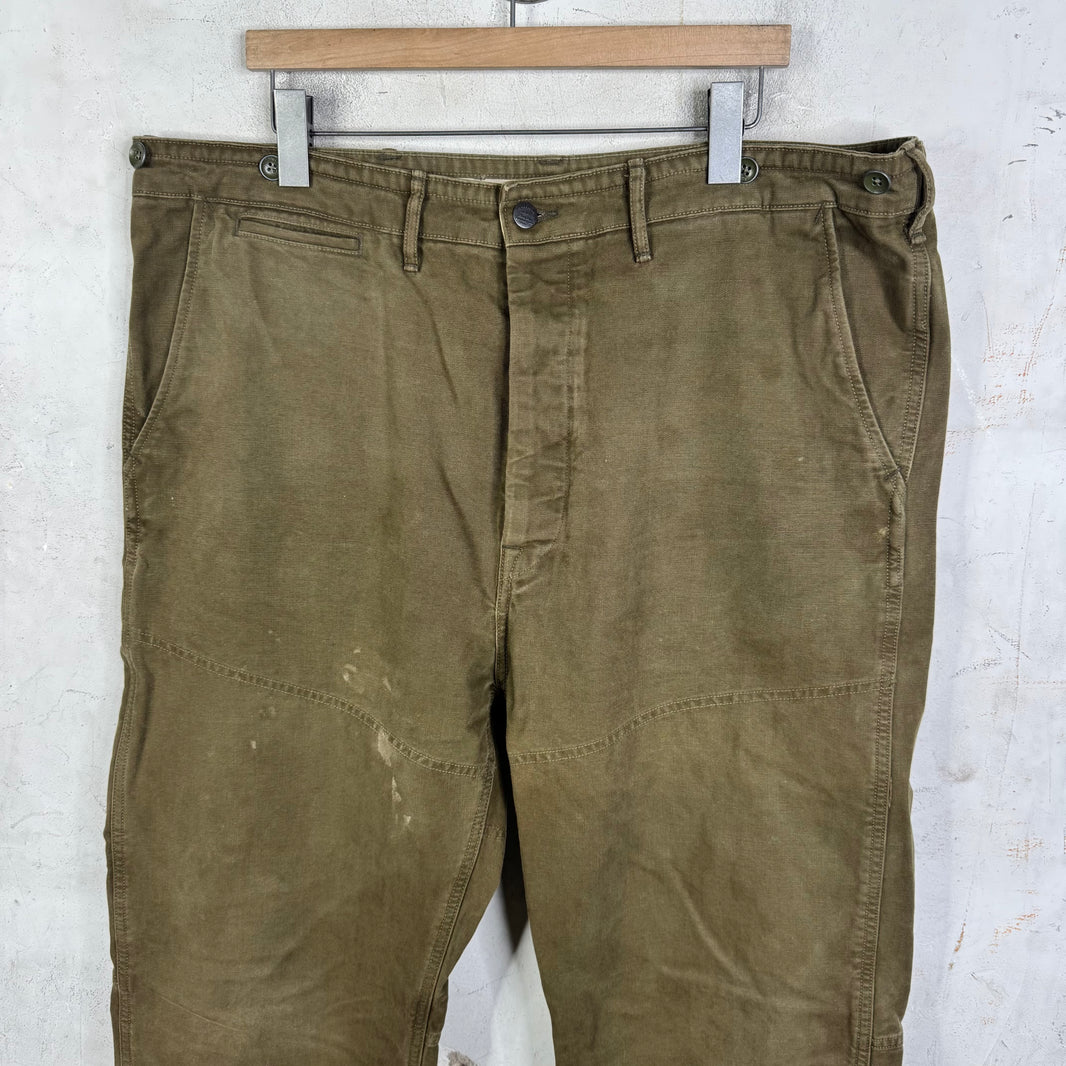 RRL Olive Double Knees