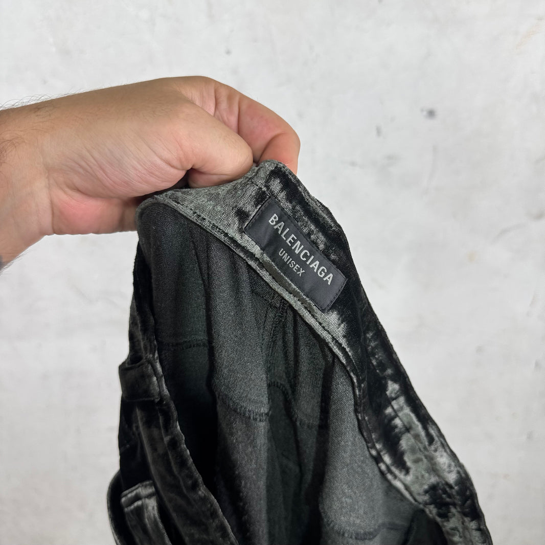 Balenciaga Shiny Velvet 5 Pocket Pants