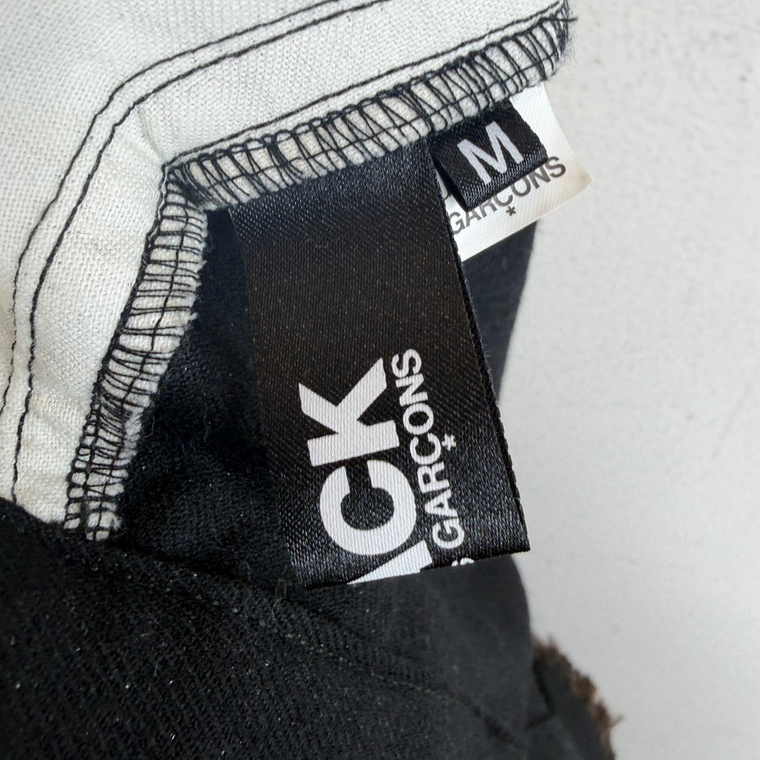 CDG Faux Fur Suspender Trousers
