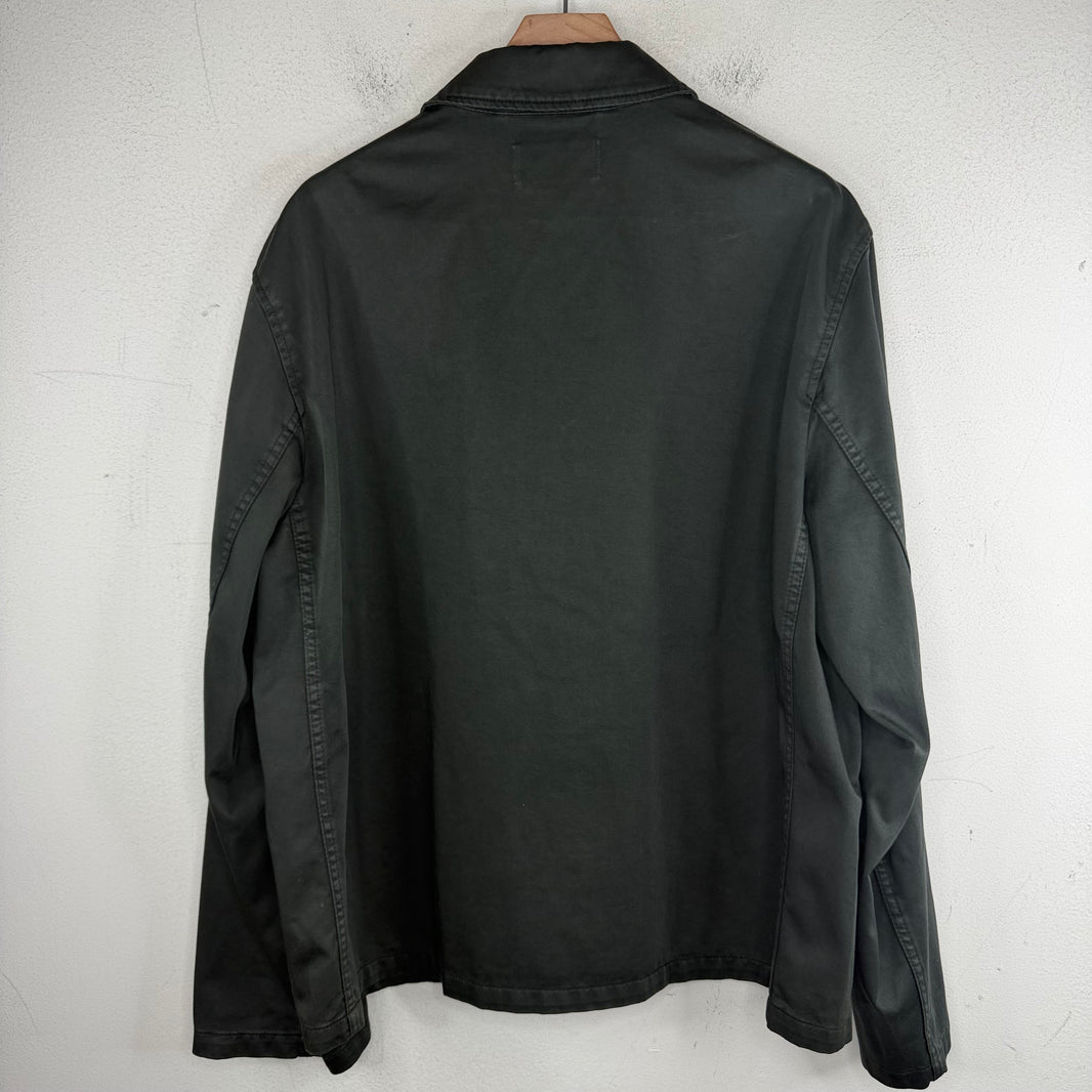 Lemaire Dark Green Button Up Chore Jacket