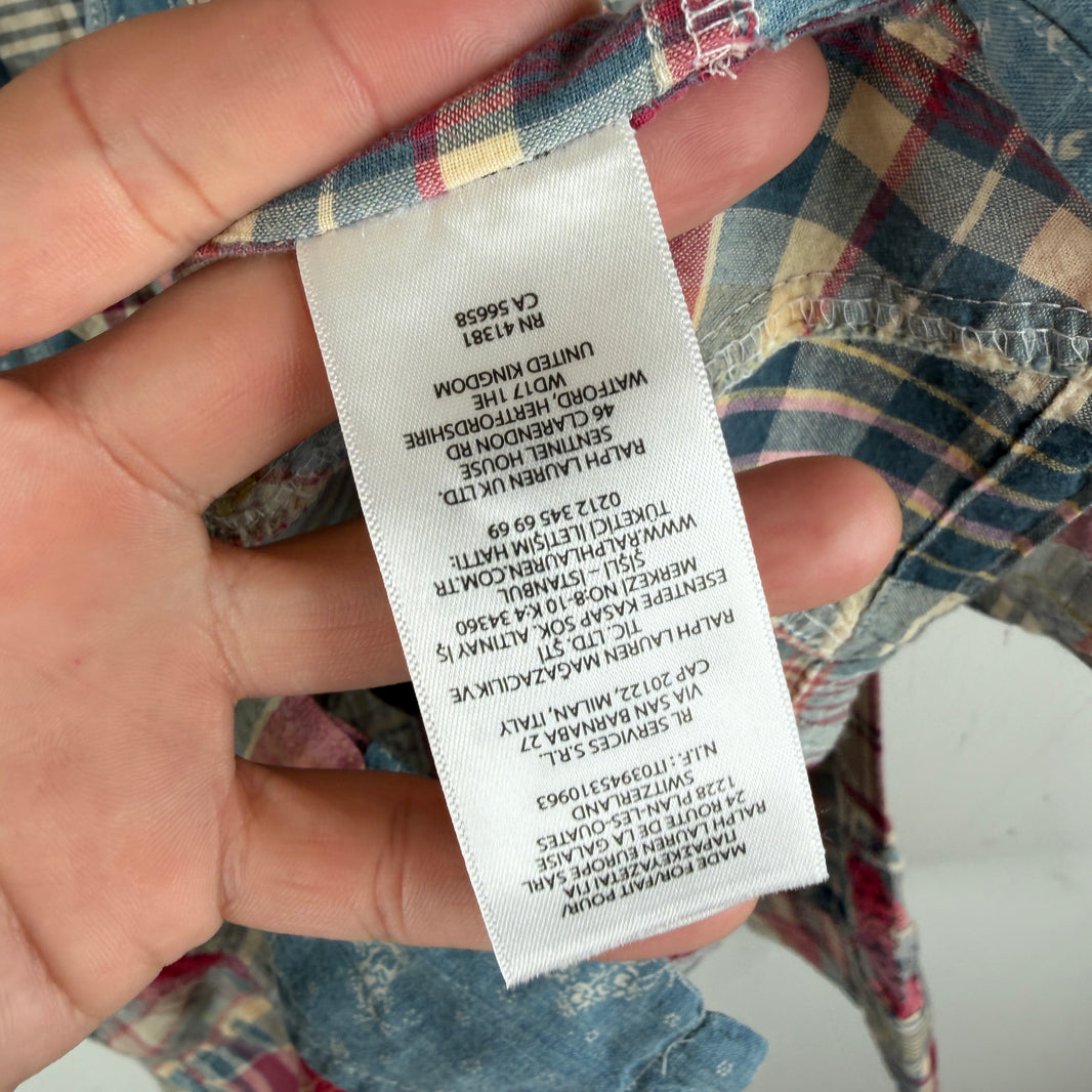 Polo Ralph Lauren Patchwork Button Up LS Shirt