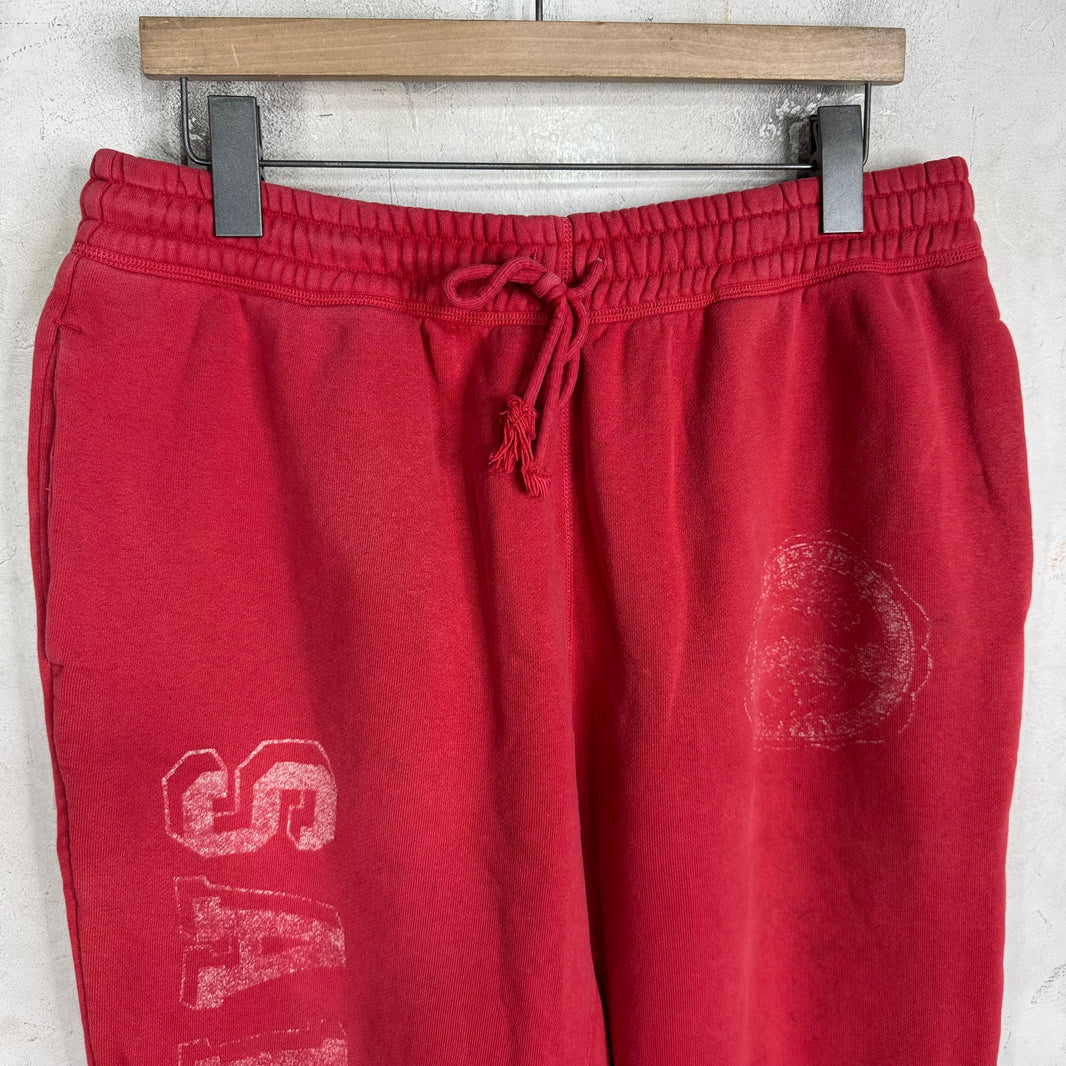 Saint Michael x Denim Tears Red Sweatpants