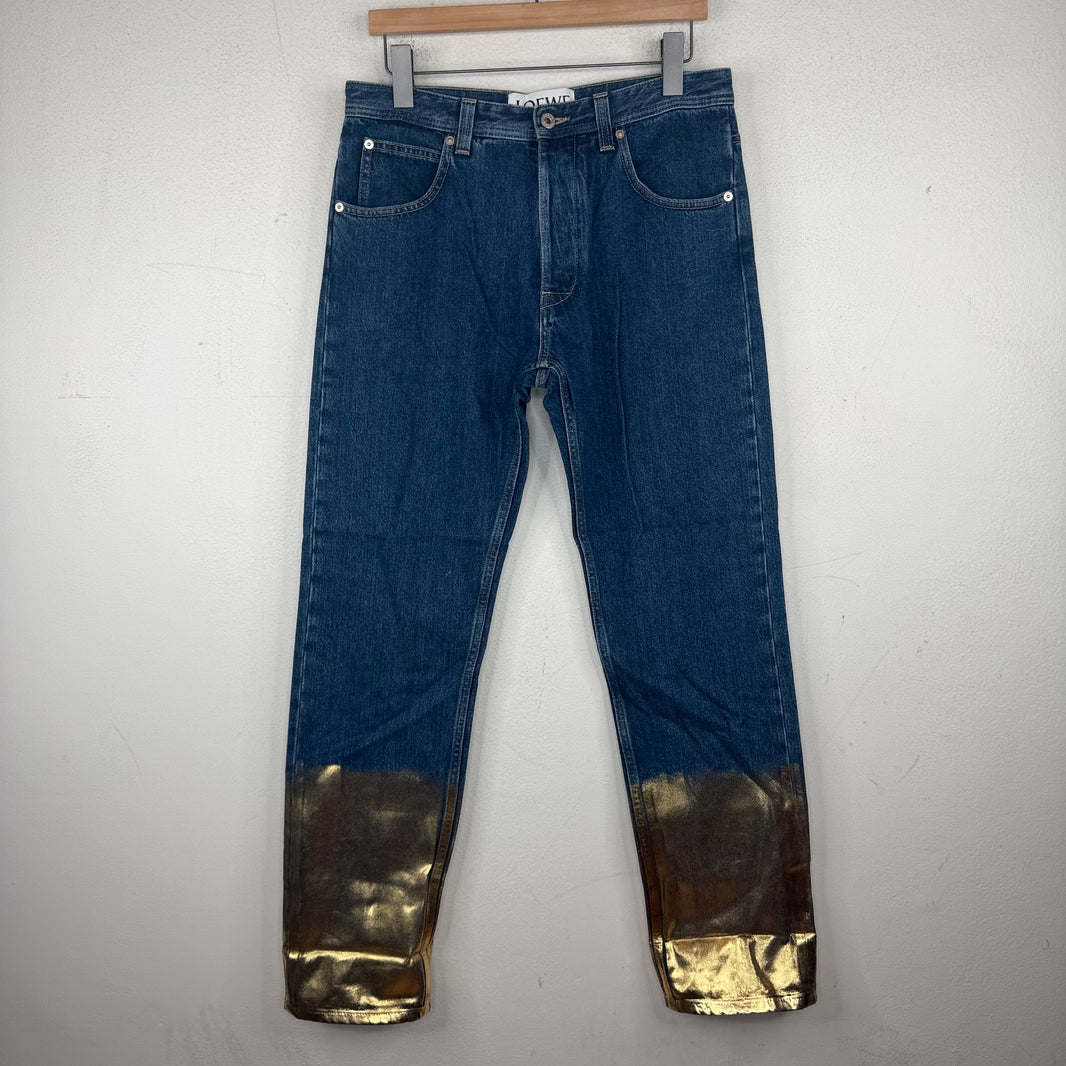Loewe Gold Dipped Jeans