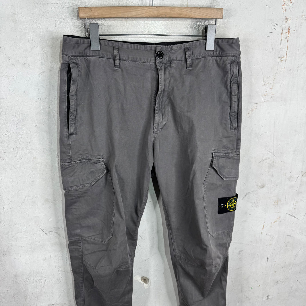 Stone Island Grey Cargo Pants