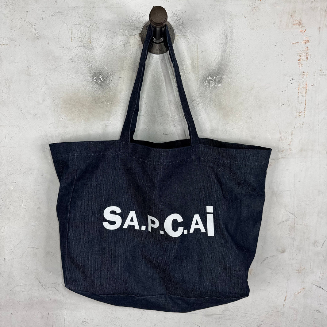 Sacai x APC Denim Tote