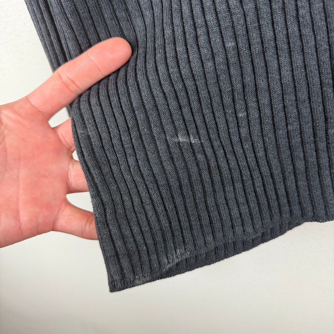 Margiela Shoulder Patched Ribbed Wool Blend Sweater