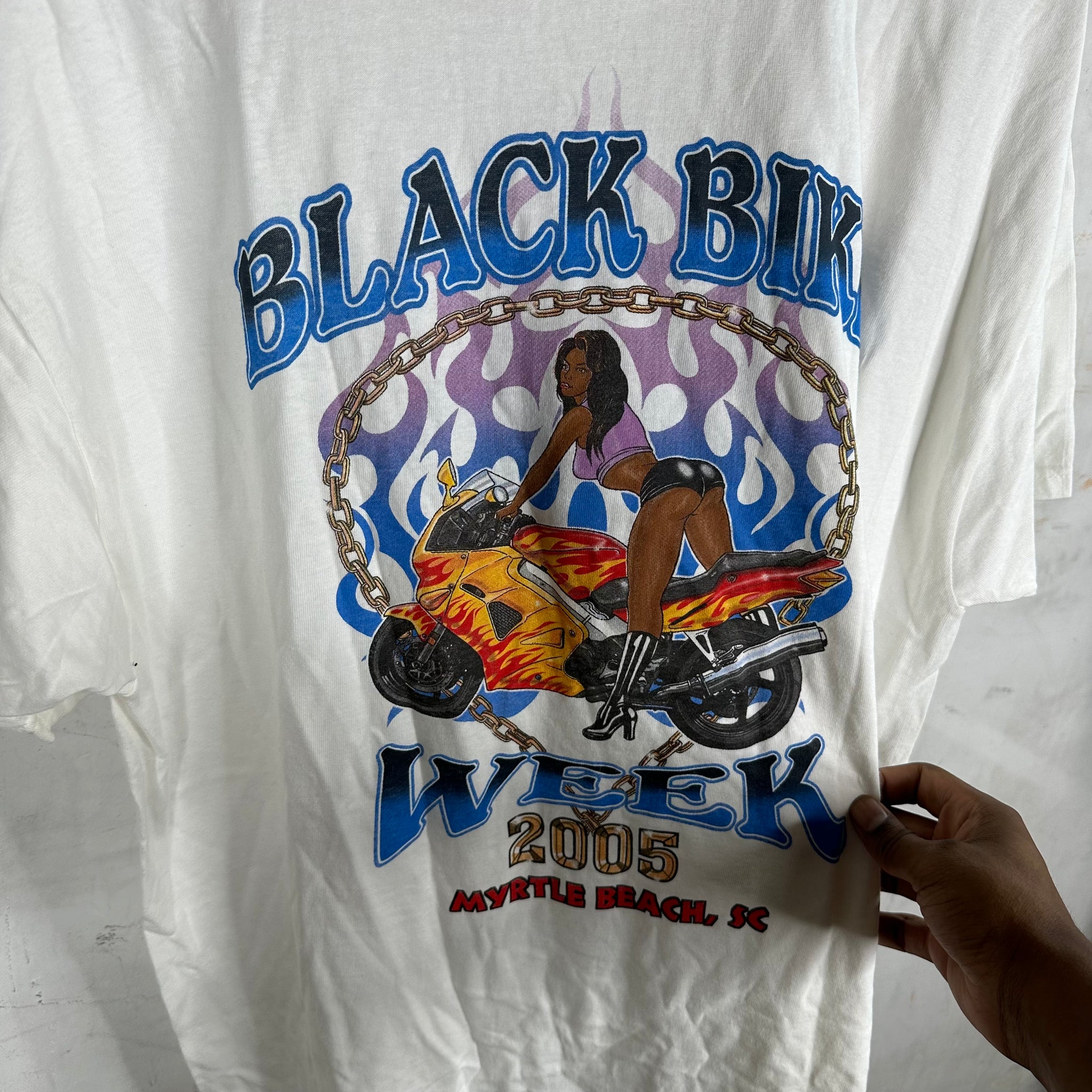 Vintage sale 1999 Myrtle Beach Bike Week Freaknik T Shirt XL