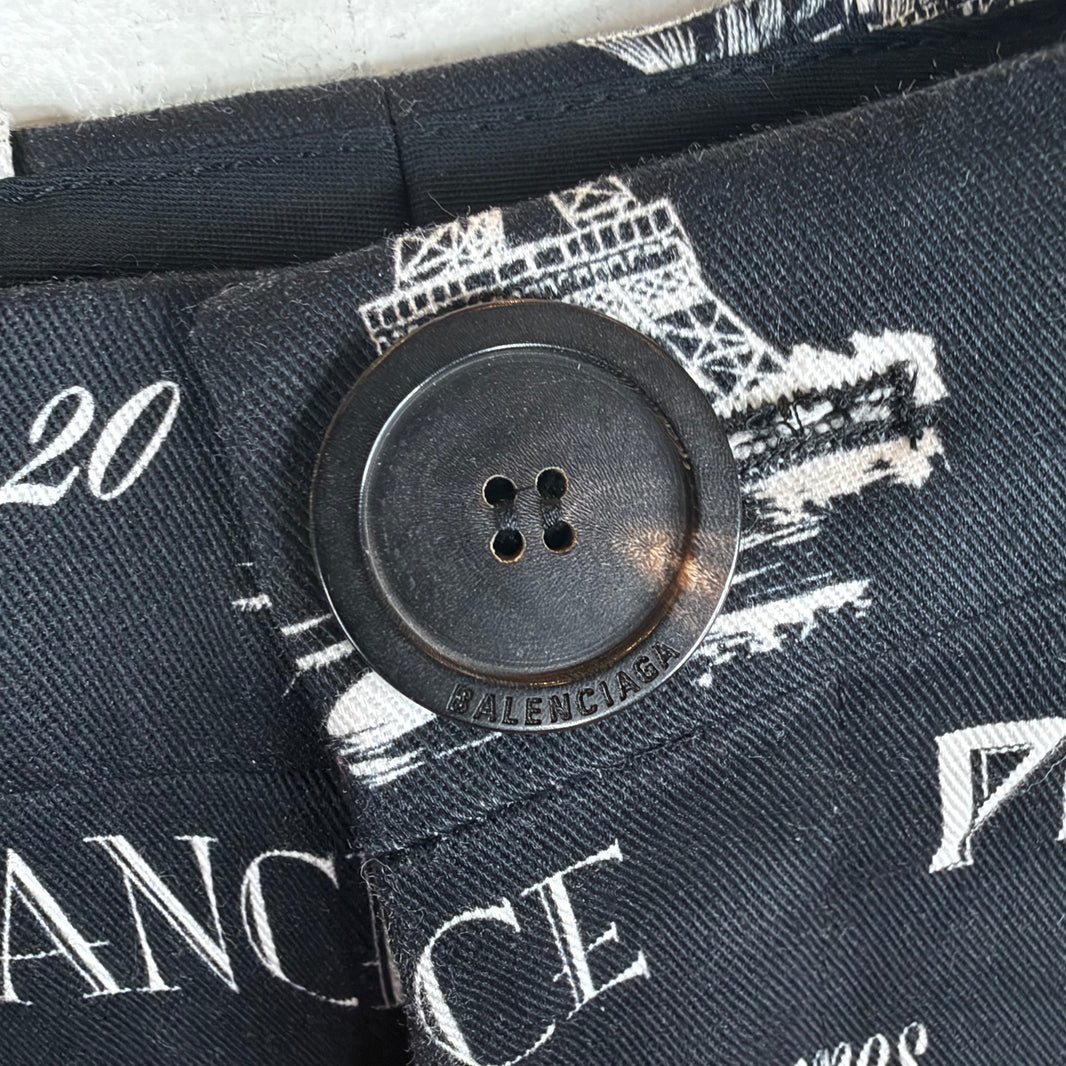 Balenciaga AOP Paris Chinos