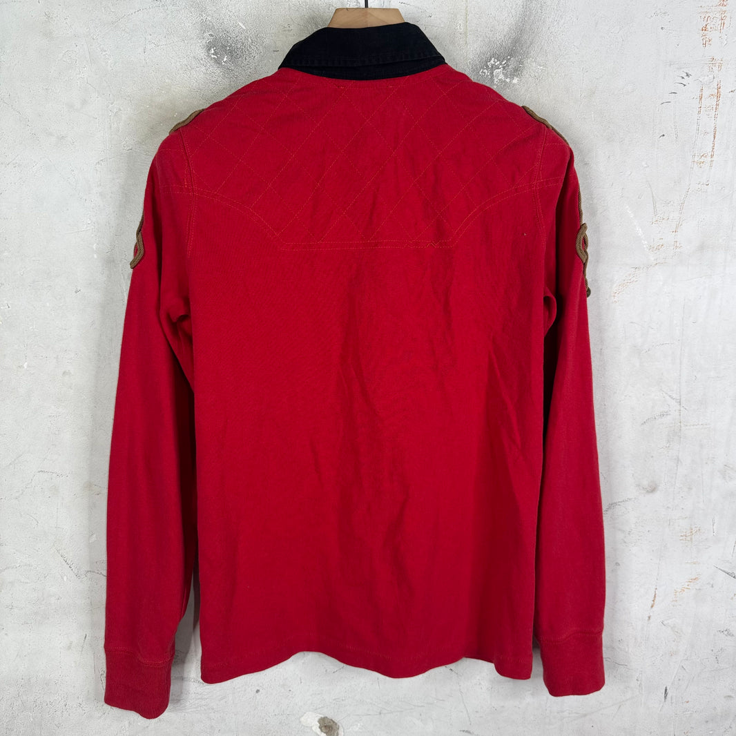 Ralph Lauren Rugby Laced Shoulder Patch L/S Polo