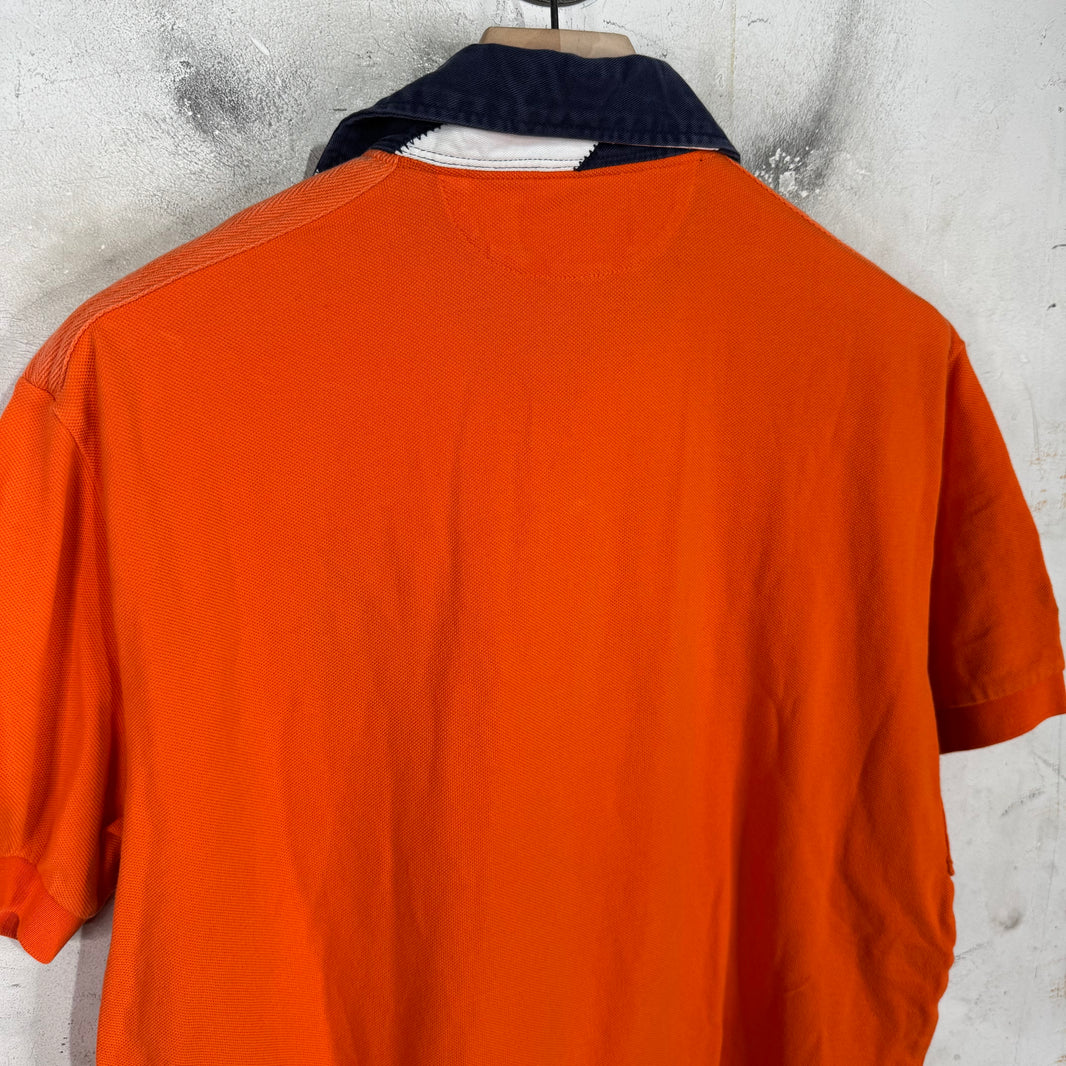 Ralph Lauren Orange/Navy #3 Big Pony Polo