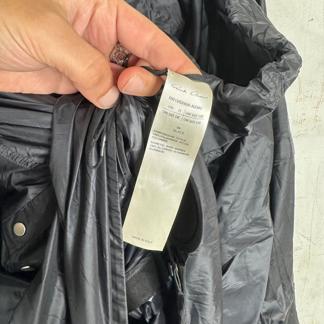 Rick Owens Babel Nylon Tent Hoodie