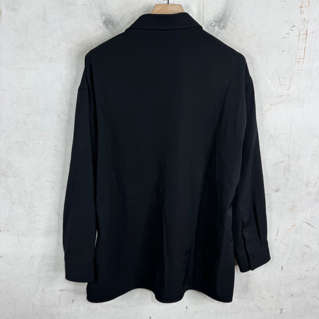 Balenciaga Small Fit Wool L/S Shirt
