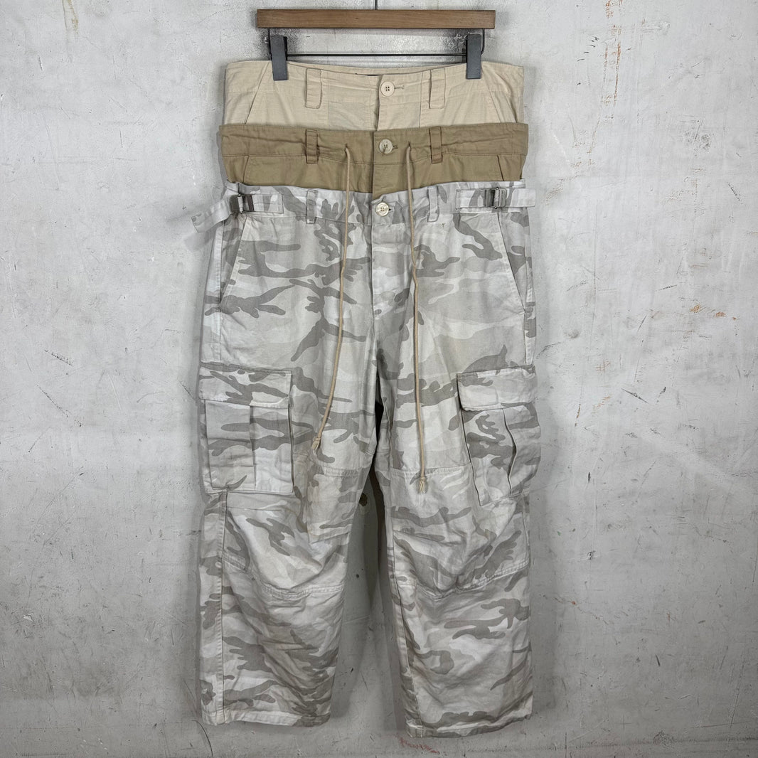 Project GR Triple Layer Sand Camo Cargos