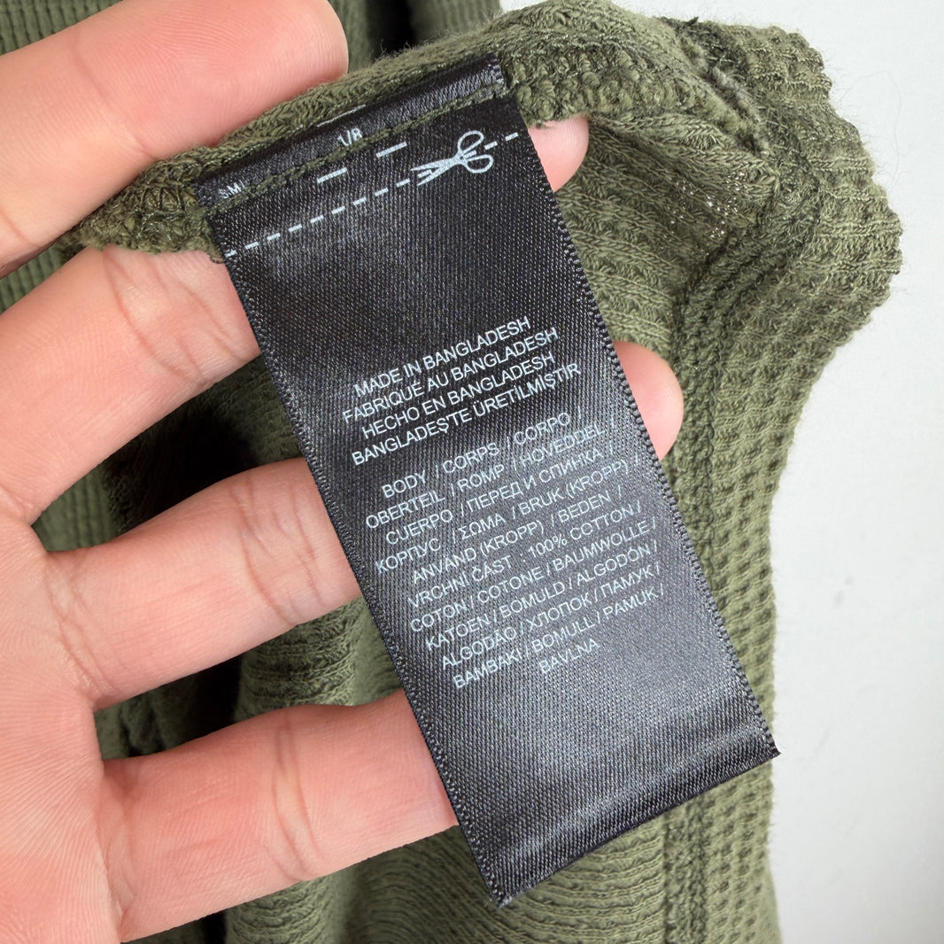 RRL Green Thermal Henley Shirt