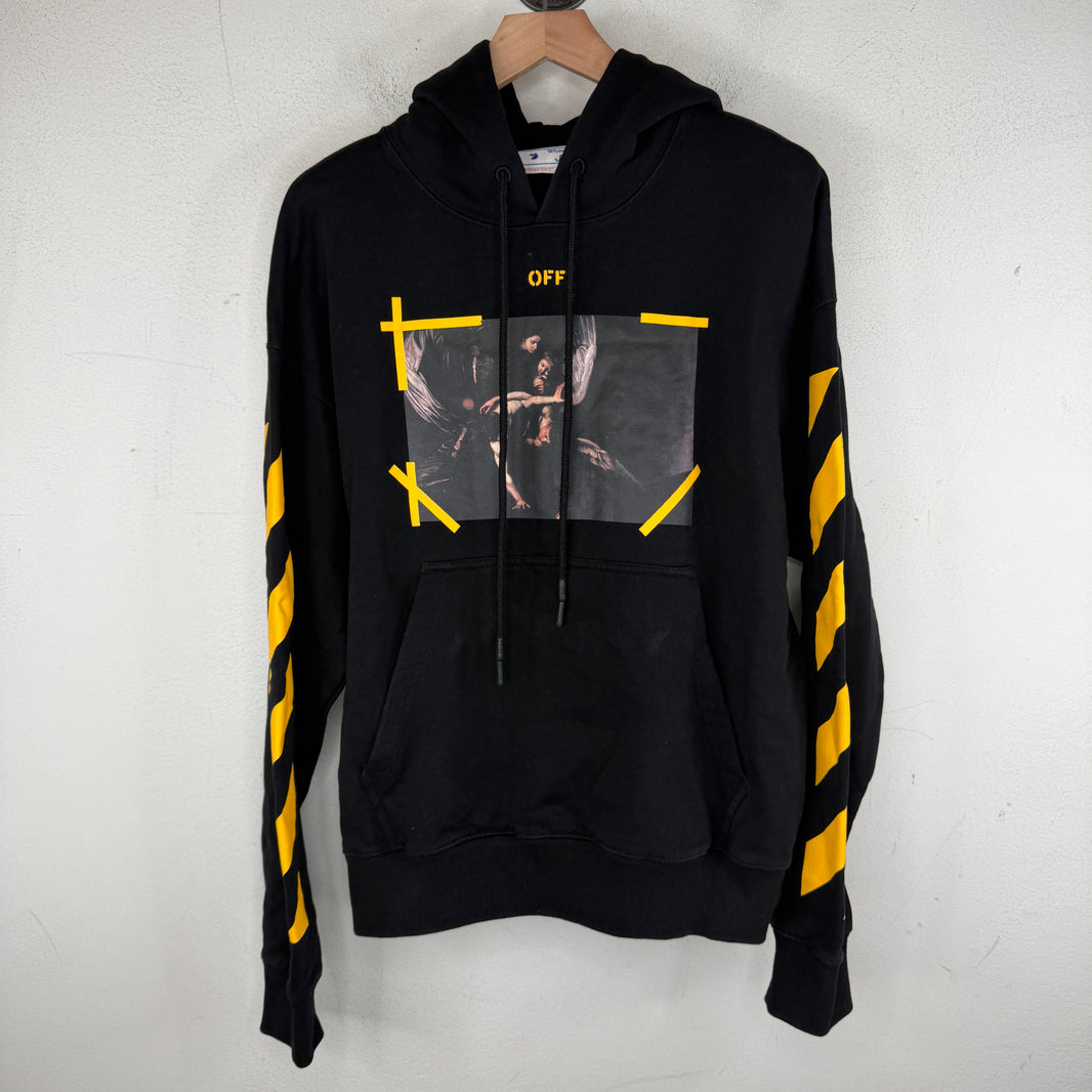 Off White Caravaggio Black/Yellow Hoodie