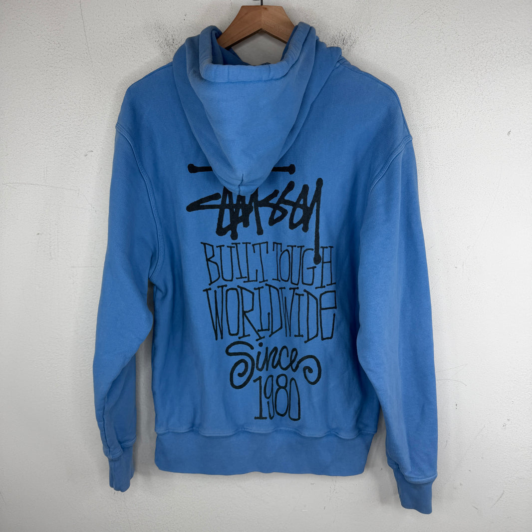 Stussy Built Tough Blue Hoodie