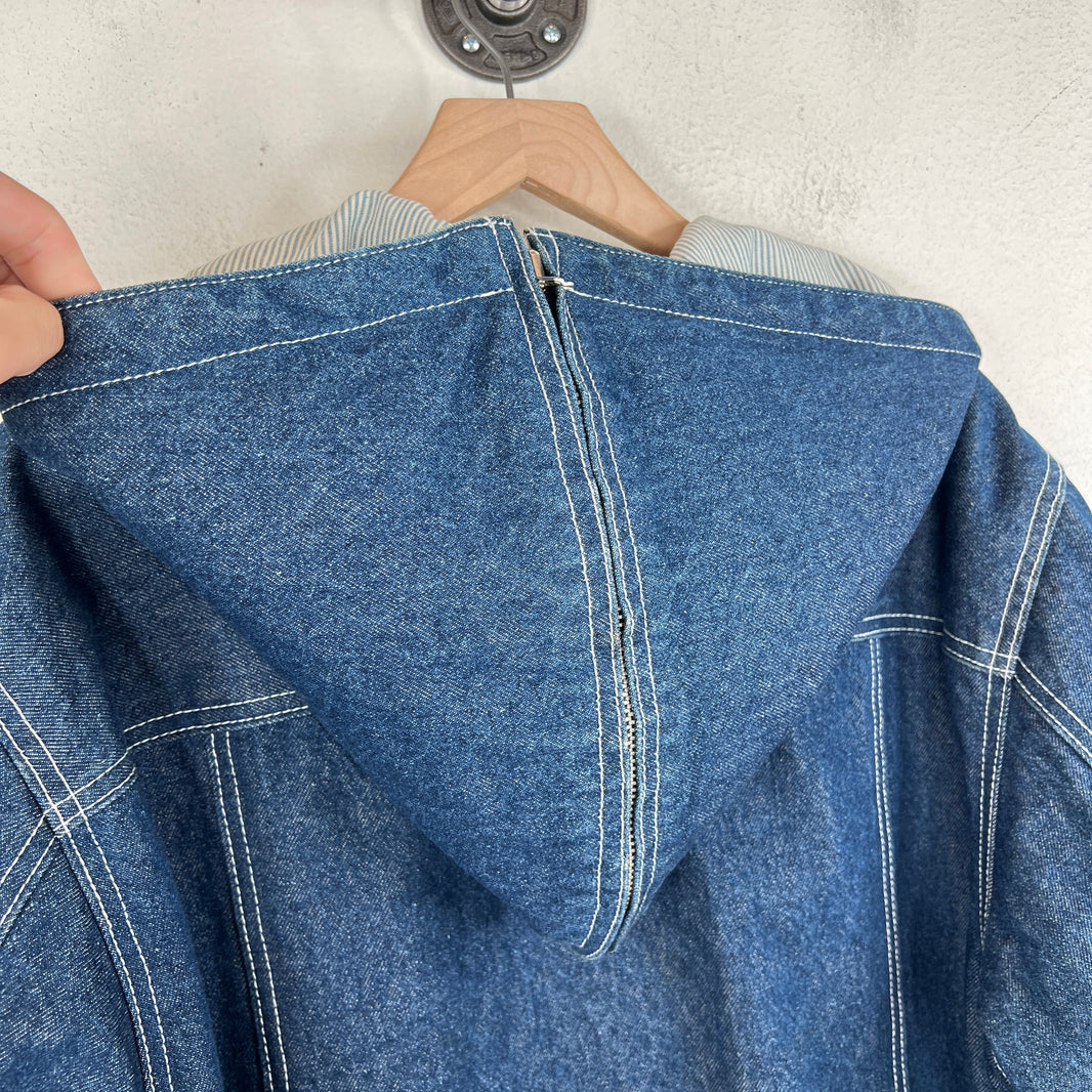 Issey Miyake Alien Hooded Denim Jacket