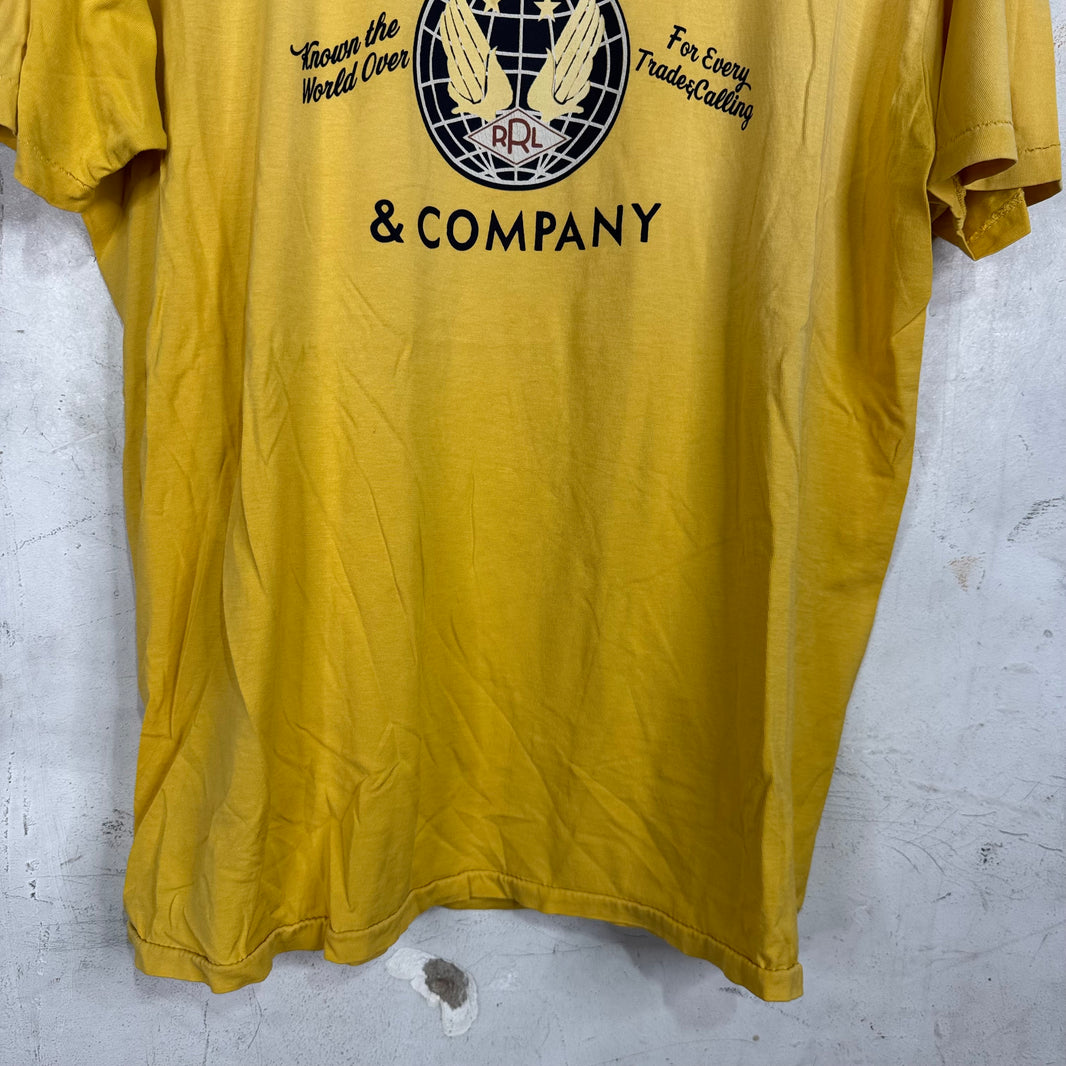 RRL Yellow Globe Logo T-Shirt
