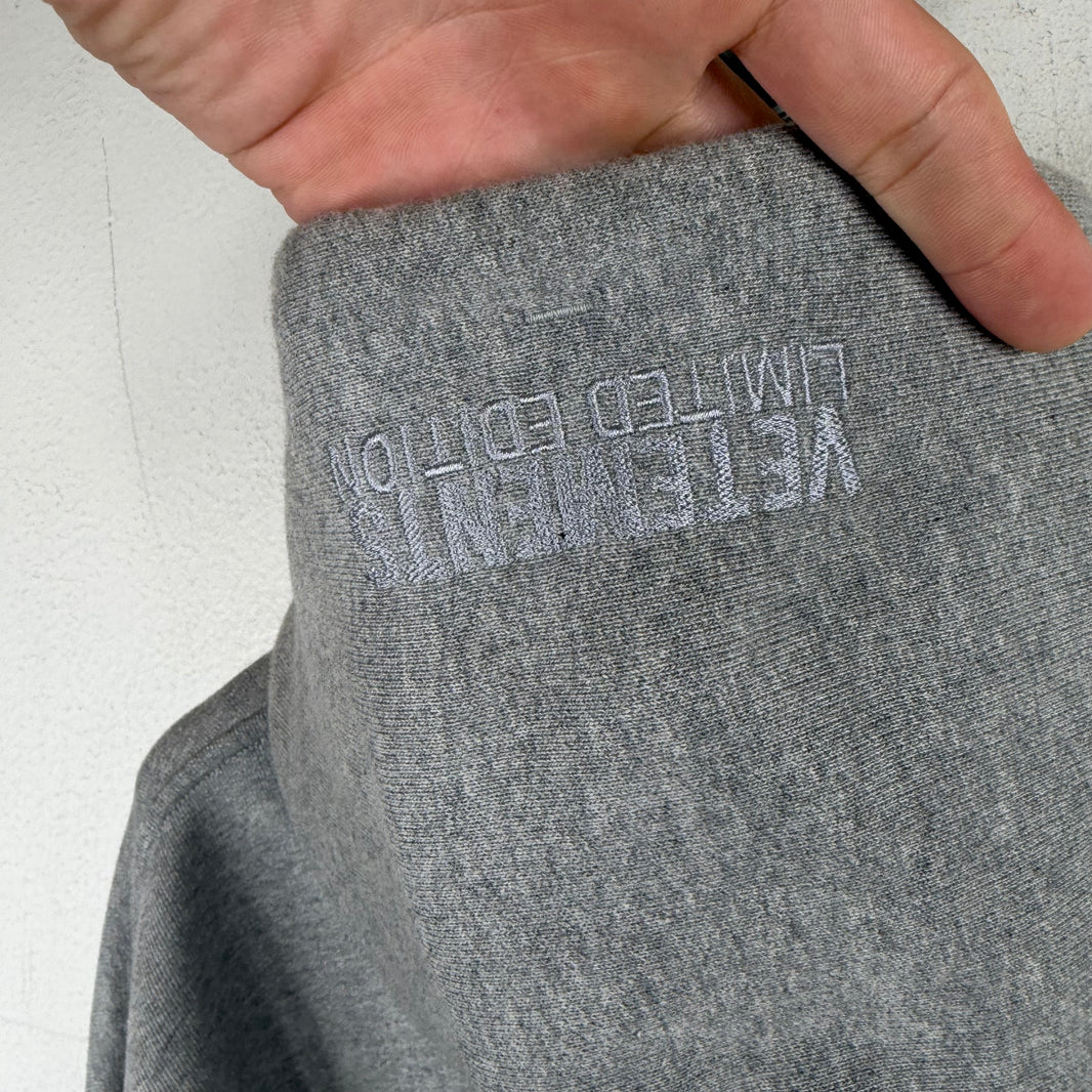 Vetements Paris Gray Hoodie