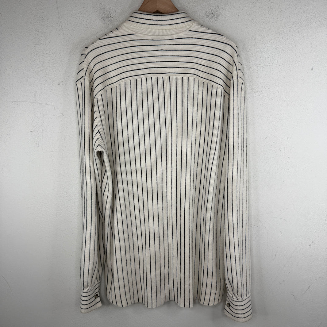 Bottega Veneta Striped Collared Sweater