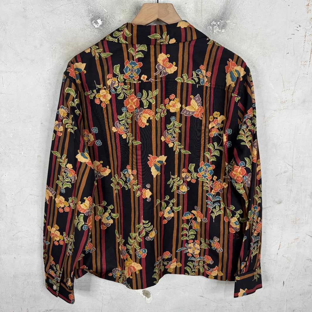 Bode Floral Silk Blend Buttoned Shirt