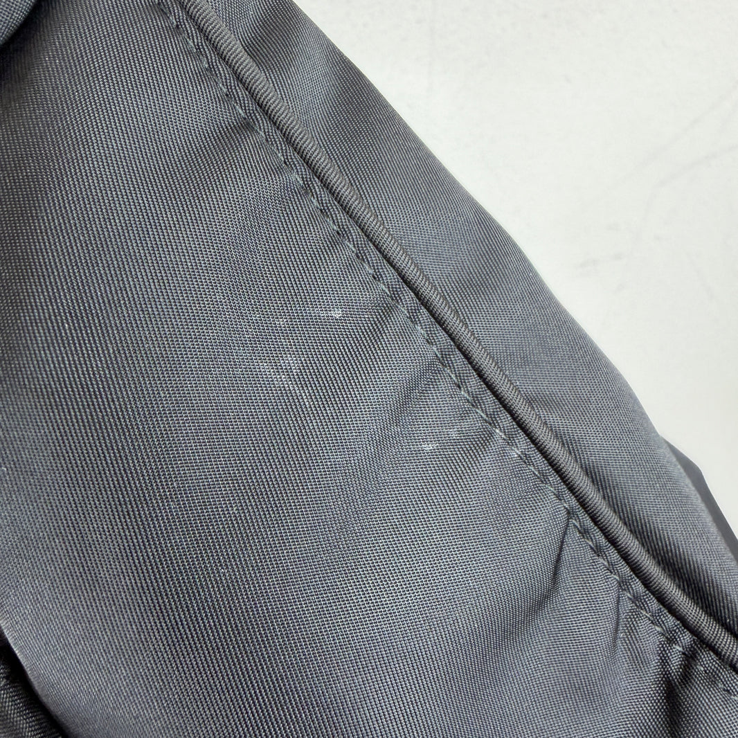 Prada Badge Buckle Nylon Cargo Pants