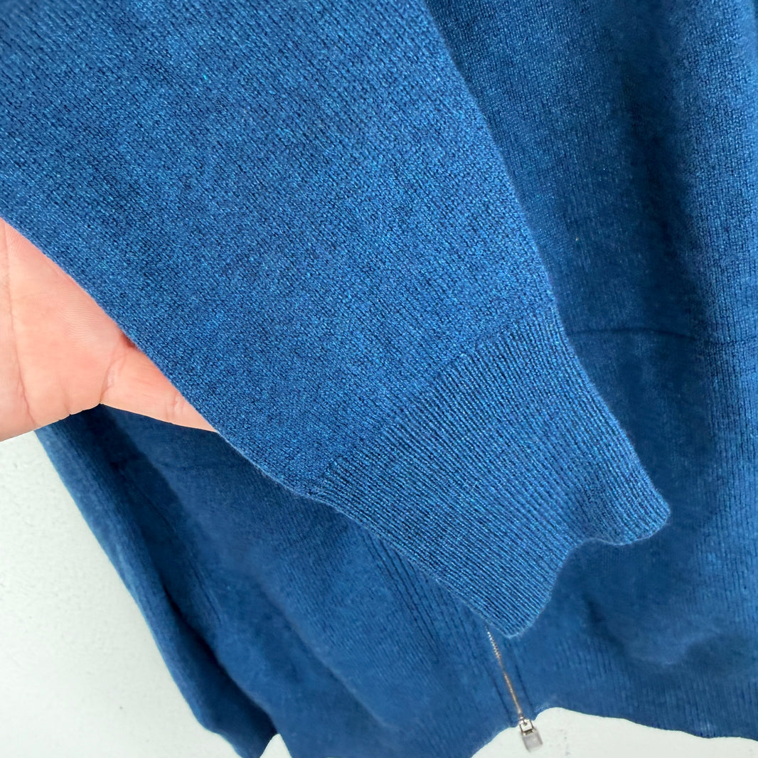 Loro Piana Baby Cashmere Blue Hoodie