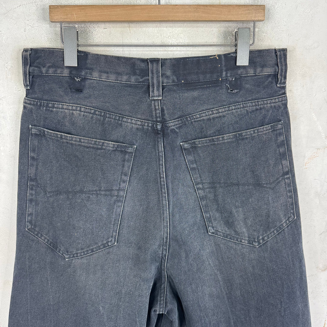 Balenciaga Sample Flared Baggy Denim Shorts