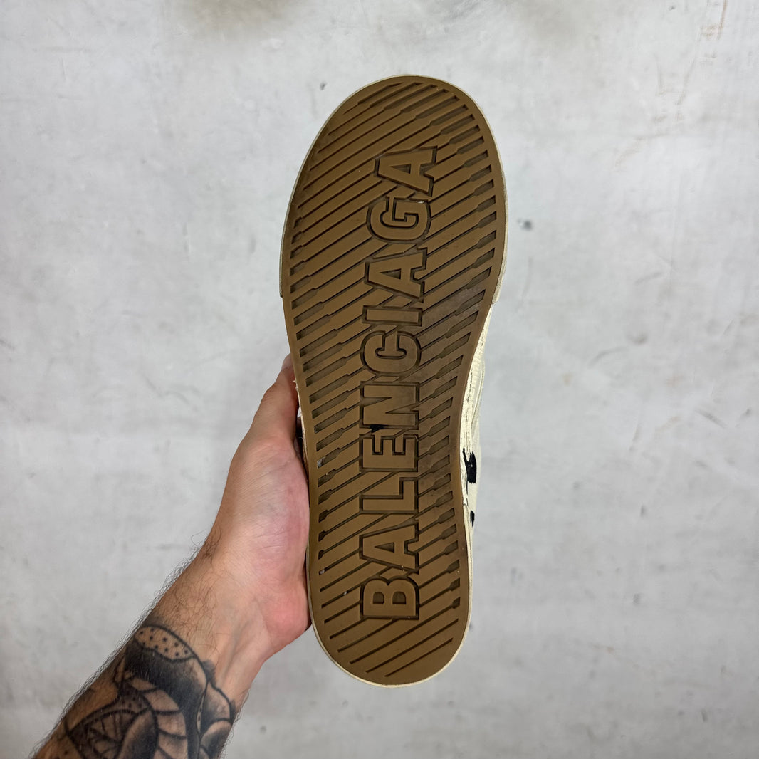 Balenciaga Distressed Paris Slip Ons